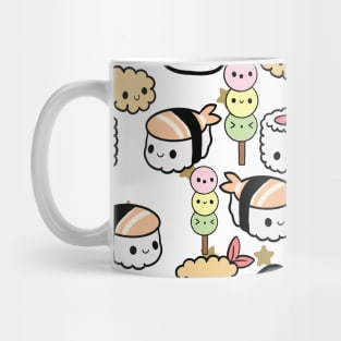 Kawaii Sushi- gold stars Mug